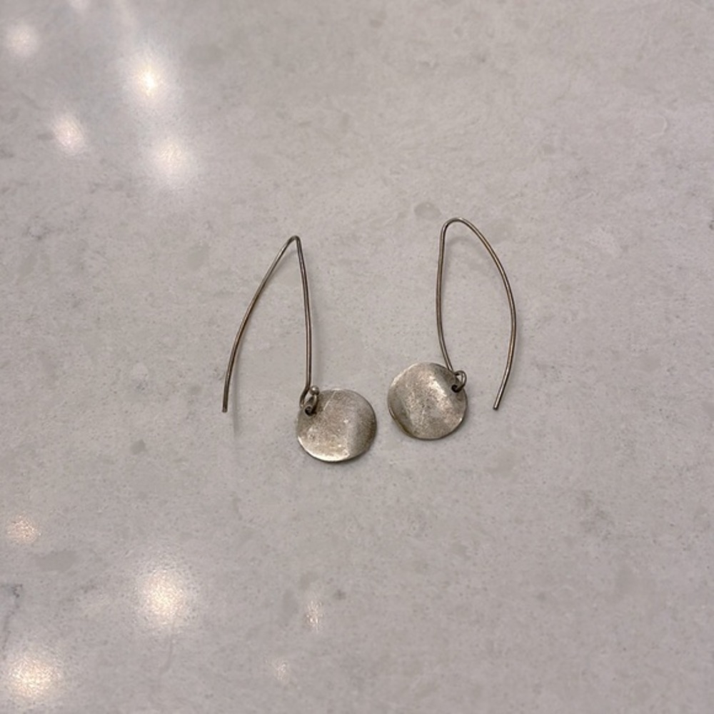 Silver costume jewelry earrings